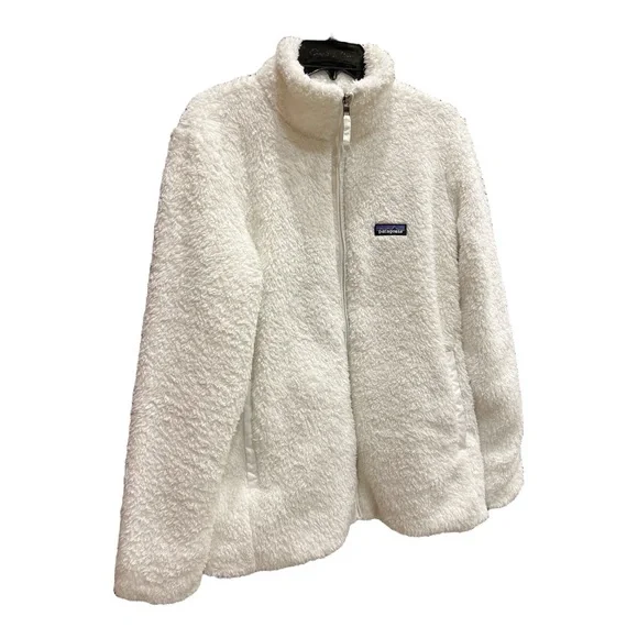Patagonia Women's Los Gatos Fleece White Logo Jacket SZ L - Picture 5 of 16